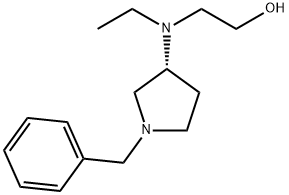 2-[((R)-1-Benzyl-pyrrolidin-3-yl)-ethyl-aMino]-ethanol 구조식 이미지