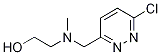 2-[(6-Chloro-pyridazin-3-ylMethyl)-Methyl-aMino]-ethanol 구조식 이미지