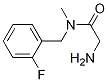 2-AMino-N-(2-fluoro-benzyl)-N-Methyl-acetaMide Structure