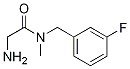 2-AMino-N-(3-fluoro-benzyl)-N-Methyl-acetaMide 구조식 이미지