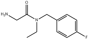 2-AMino-N-ethyl-N-(4-fluoro-benzyl)-acetaMide Structure