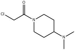 2-Chloro-1-(4-diMethylaMino-piperidin-1-yl)-ethanone 구조식 이미지