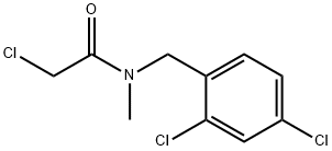 2-Chloro-N-(2,4-dichloro-benzyl)-N-Methyl-acetaMide 구조식 이미지