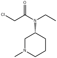 2-Chloro-N-ethyl-N-((R)-1-Methyl-piperidin-3-yl)-acetaMide 구조식 이미지