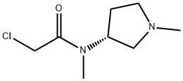 2-Chloro-N-Methyl-N-((R)-1-Methyl-pyrrolidin-3-yl)-acetaMide 구조식 이미지