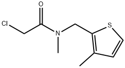 2-Chloro-N-Methyl-N-(3-Methyl-thiophen-2-ylMethyl)-acetaMide 구조식 이미지