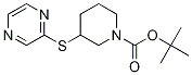 3-(Pyrazin-2-ylsulfanyl)-piperidine
-1-carboxylic acid tert-butyl ester Structure