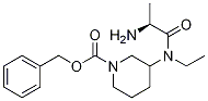 3-[((S)-2-AMino-propionyl)-ethyl-aMino]-piperidine-1-carboxylic acid benzyl ester Structure