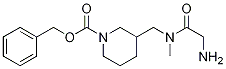 3-{[(2-AMino-acetyl)-Methyl-aMino]-Methyl}-piperidine-1-carboxylic acid benzyl ester 구조식 이미지