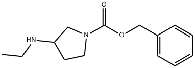 3-EthylaMino-pyrrolidine-1-carboxylic acid benzyl ester Structure