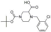4-(2-Chloro-benzyl)-piperazine-1,3-dicarboxylic acid 1-tert-butyl ester Structure