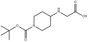4-(CarboxyMethyl-aMino)-piperidine-1-carboxylic acid tert-butyl ester 구조식 이미지