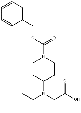 4-(CarboxyMethyl-isopropyl-aMino)-piperidine-1-carboxylic acid benzyl ester 구조식 이미지