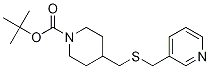 4-(Pyridin-3-ylMethylsulfanylMethyl
)-piperidine-1-carboxylic acid tert
-butyl ester Structure