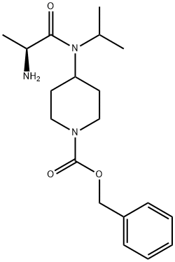 4-[((S)-2-AMino-propionyl)-isopropyl-aMino]-piperidine-1-carboxylic acid benzyl ester Structure