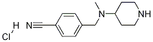 4-[(Methyl-piperidin-4-yl-aMino)-Methyl]-benzonitrile
hydrochloride Structure