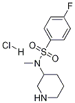 4-Fluoro-N-Methyl-N-piperidin-3-yl-benzenesulfonaMide hydrochloride Structure