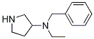Benzyl-ethyl-pyrrolidin-3-yl-aMine Structure