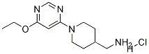 C-[1-(6-Ethoxy-pyriMidin-4-yl)-piperidin-4-yl]-MethylaMine hydrochloride Structure