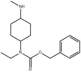 Ethyl-(4-MethylaMino-cyclohexyl)-carbaMic acid benzyl ester 구조식 이미지