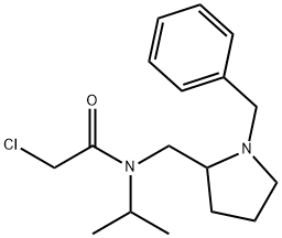 N-(1-Benzyl-pyrrolidin-2-ylMethyl)-2-chloro-N-isopropyl-acetaMide 구조식 이미지