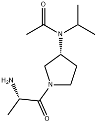 N-[(R)-1-((S)-2-AMino-propionyl)-pyrrolidin-3-yl]-N-isopropyl-acetaMide 구조식 이미지