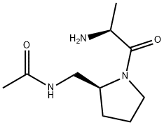 N-[(S)-1-((S)-2-AMino-propionyl)-pyrrolidin-2-ylMethyl]-acetaMide Structure