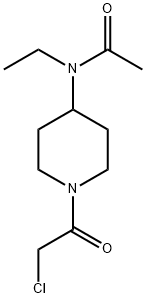 N-[1-(2-Chloro-acetyl)-piperidin-4-yl]-N-ethyl-acetaMide Structure