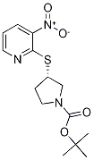 (S)-3-(3-Nitro-pyridin-2-ylsulfanyl
)-pyrrolidine-1-carboxylic acid ter
t-butyl ester 구조식 이미지