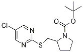 2-(5-Chloro-pyriMidin-2-ylsulfanylM
ethyl)-pyrrolidine-1-carboxylic aci
d tert-butyl ester 구조식 이미지