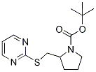 2-(PyriMidin-2-ylsulfanylMethyl)-py
rrolidine-1-carboxylic acid tert-bu
tyl ester 구조식 이미지