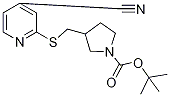 3-(4-Cyano-pyridin-2-ylsulfanylMeth
yl)-pyrrolidine-1-carboxylic acid t
ert-butyl ester Structure