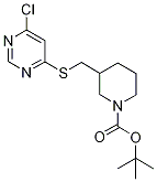 3-(6-Chloro-pyriMidin-4-ylsulfanylM
ethyl)-piperidine-1-carboxylic acid
tert-butyl ester Structure