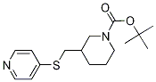 3-(Pyridin-4-ylsulfanylmethyl)-piperidine-1-carboxylic acid tert-butyl ester Structure