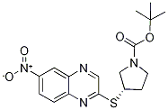(S)-3-(6-Nitro-quinoxalin-2-ylsulfa
nyl)-pyrrolidine-1-carboxylic acid
tert-butyl ester 구조식 이미지