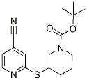 3-(4-Cyano-pyridin-2-ylsulfanyl)-pi
peridine-1-carboxylic acid tert-but
yl ester 구조식 이미지