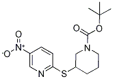 3-(5-Nitro-pyridin-2-ylsulfanyl)-pi
peridine-1-carboxylic acid tert-but
yl ester 구조식 이미지