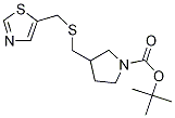 3-(Thiazol-5-ylMethylsulfanylMethyl
)-pyrrolidine-1-carboxylic acid ter
t-butyl ester 구조식 이미지