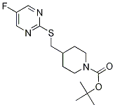 4-(5-Fluoro-pyriMidin-2-ylsulfanylM
ethyl)-piperidine-1-carboxylic acid
tert-butyl ester 구조식 이미지