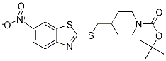 4-(6-Nitro-benzothiazol-2-ylsulfany
lMethyl)-piperidine-1-carboxylic ac
id tert-butyl ester Structure