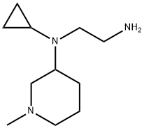 N*1*-Cyclopropyl-N*1*-(1-Methyl-piperidin-3-yl)-ethane-1,2-diaMine 구조식 이미지