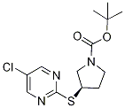 (R)-3-(5-Chloro-pyriMidin-2-ylsulfa
nyl)-pyrrolidine-1-carboxylic acid
tert-butyl ester Structure