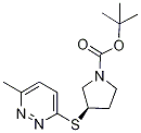 (R)-3-(6-Methyl-pyridazin-3-ylsulfa
nyl)-pyrrolidine-1-carboxylic acid
tert-butyl ester 구조식 이미지