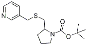 2-(Pyridin-3-ylMethylsulfanylMethyl
)-pyrrolidine-1-carboxylic acid ter
t-butyl ester Structure