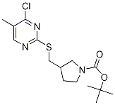 3-(4-Chloro-5-Methyl-pyriMidin-2-yl
sulfanylMethyl)-pyrrolidine-1-carbo
xylic acid tert-butyl ester Structure