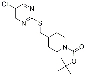 4-(5-Chloro-pyriMidin-2-ylsulfanylM
ethyl)-piperidine-1-carboxylic acid
tert-butyl ester 구조식 이미지