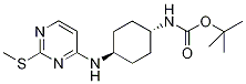 (1R,4R)-[4-(2-Methylsulfanyl-pyriMidin-4-ylaMino)-cyclohexyl]-carbaMic acid  tert-butyl 구조식 이미지