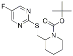 2-(5-Fluoro-pyriMidin-2-ylsulfanylM
ethyl)-piperidine-1-carboxylic acid
tert-butyl ester Structure