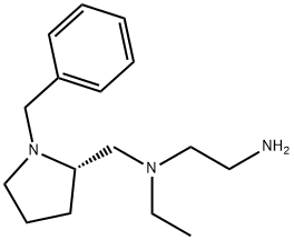 N*1*-((S)-1-Benzyl-pyrrolidin-2-ylMethyl)-N*1*-ethyl-ethane-1,2-diaMine 구조식 이미지