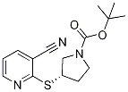 (S)-3-(3-Cyano-pyridin-2-ylsulfanyl
)-pyrrolidine-1-carboxylic acid ter
t-butyl ester 구조식 이미지